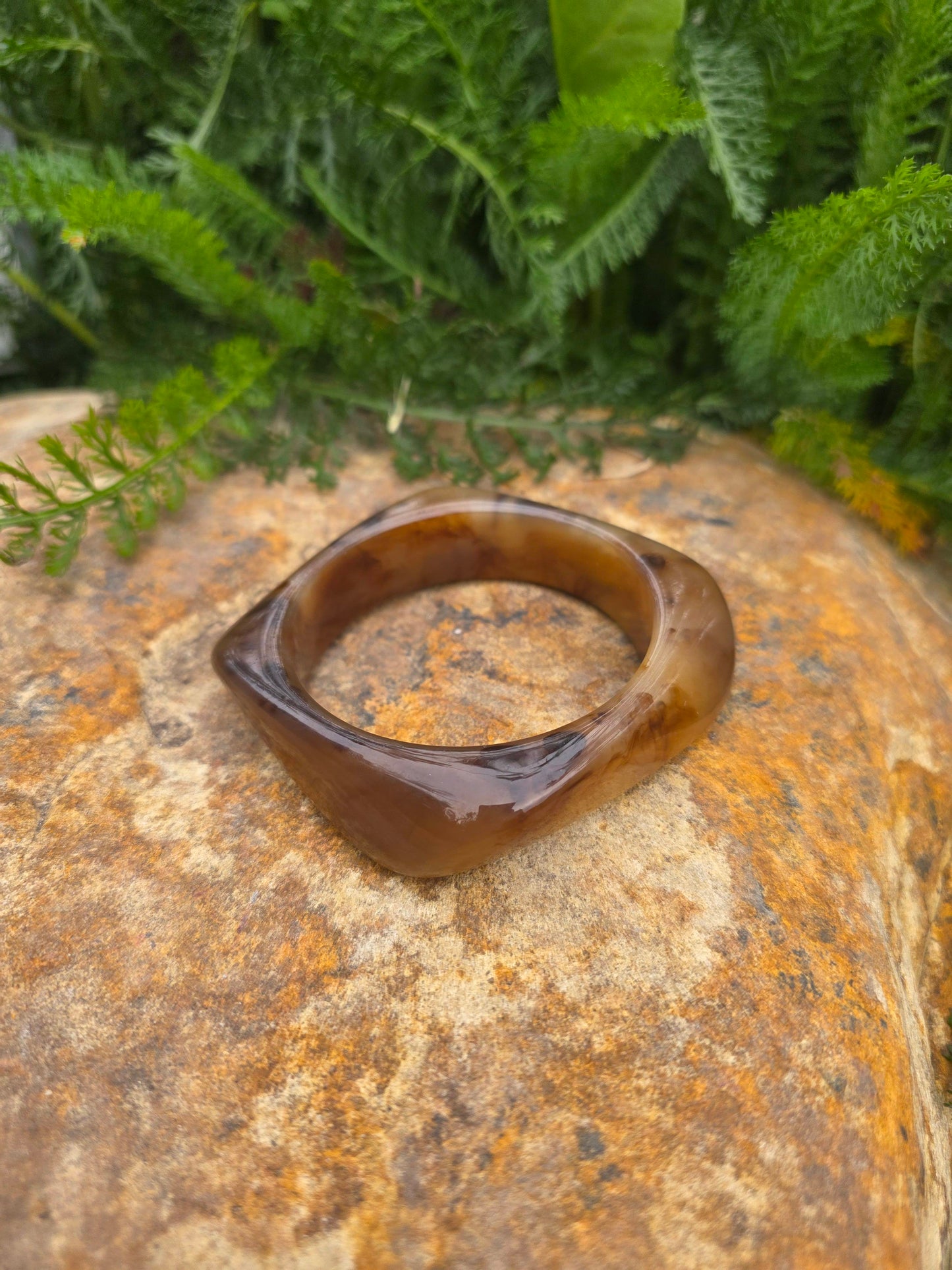 Hazel Resin Statement Bangle
