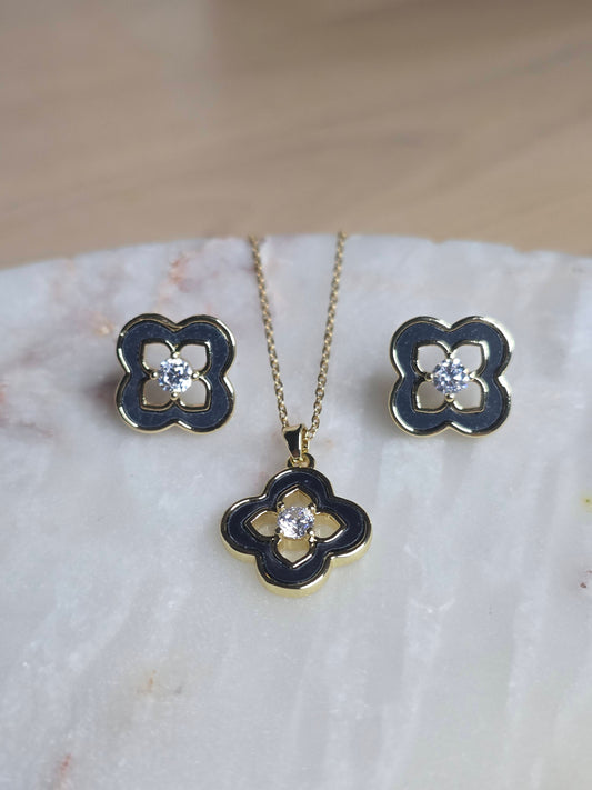Celeste Clover Jewelry Set