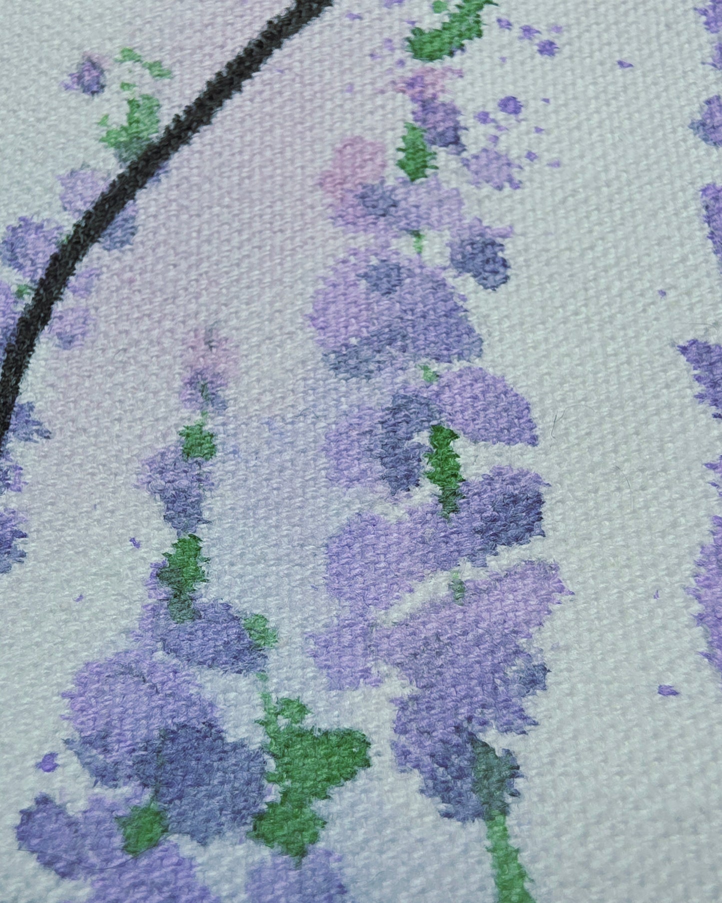 Lavender Encounter — Hand-Painted Canvas Tote