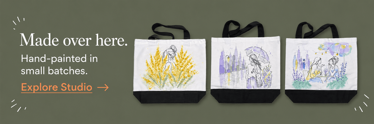 Made over here - Hand-painted in small batches