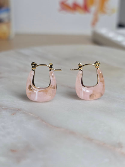 Aveline Resin Hoop Earrings