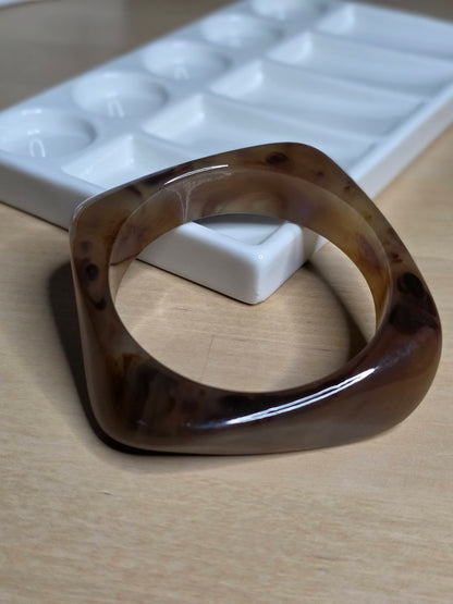 Hazel Resin Statement Bangle