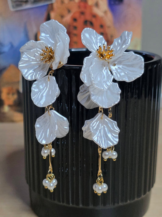 Pearla Floral Statement Earrings