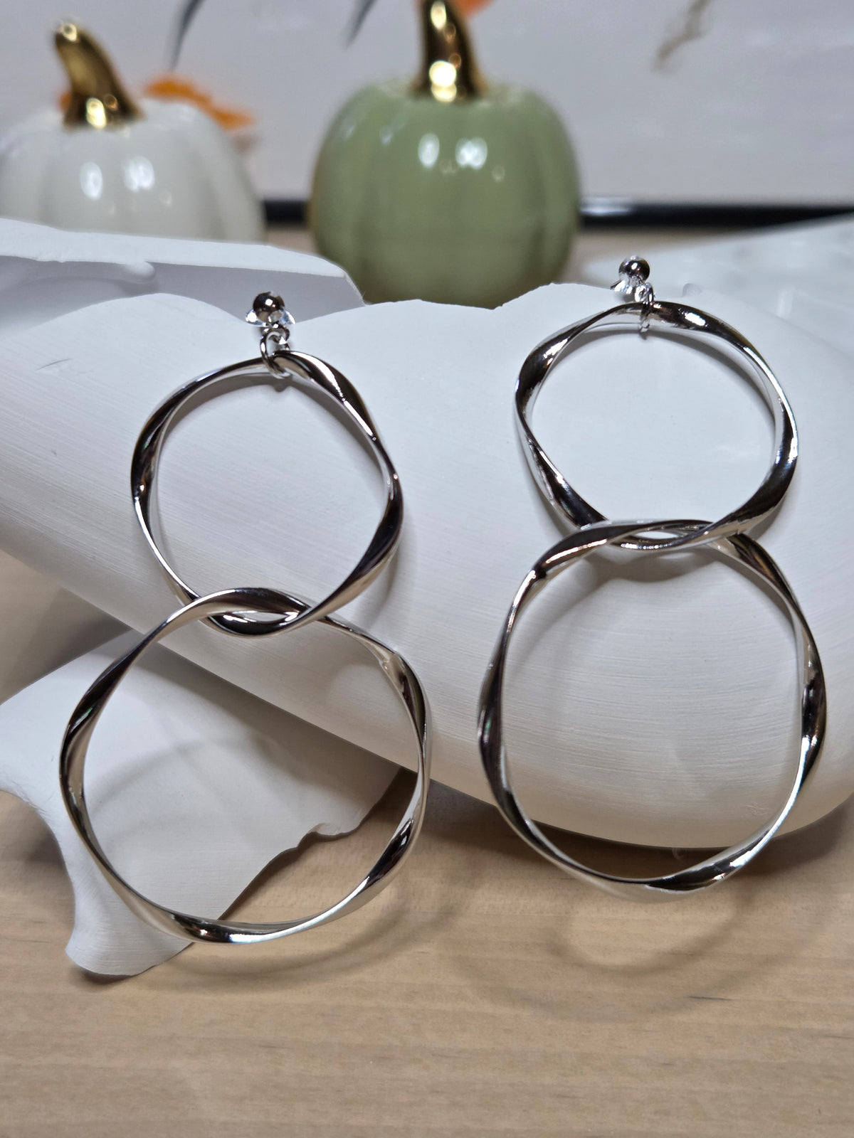 Sora Double Loop Drop Earrings