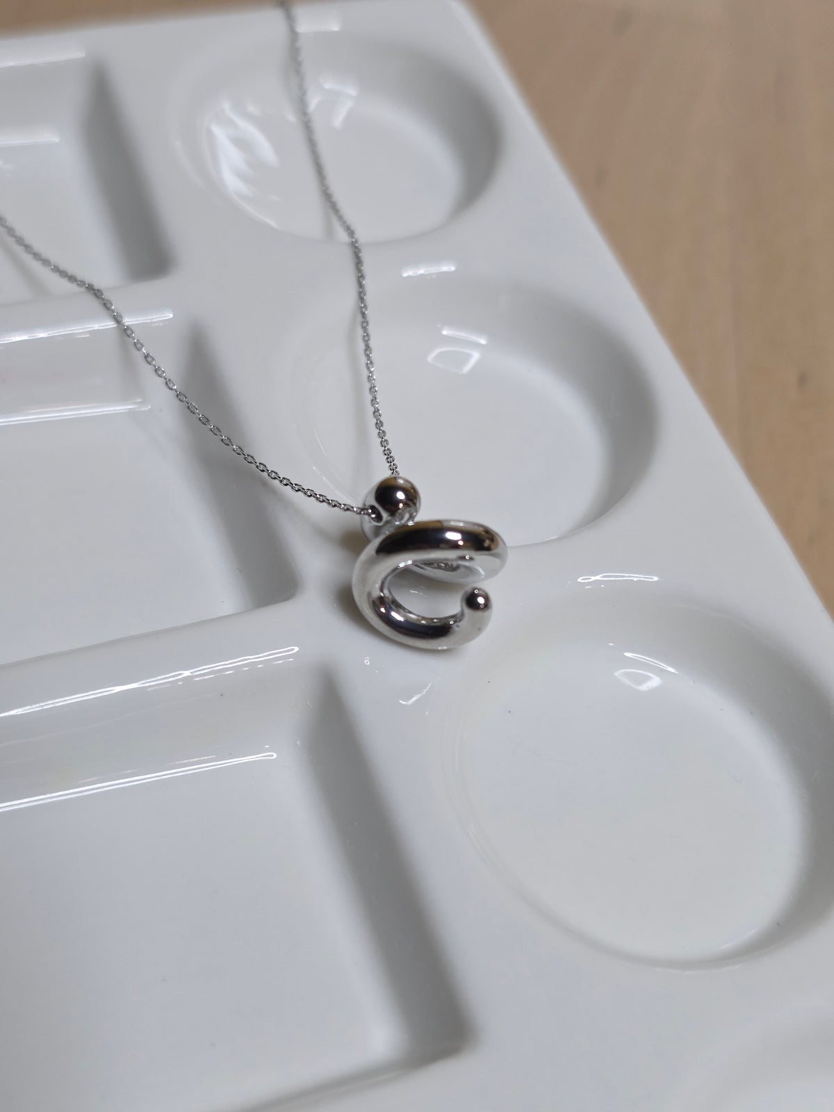 Sculptural Loop Pendant Necklace