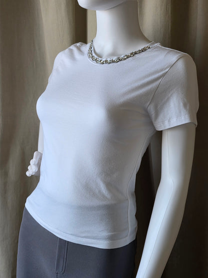 Juliette Embellished Crew Neck Tee