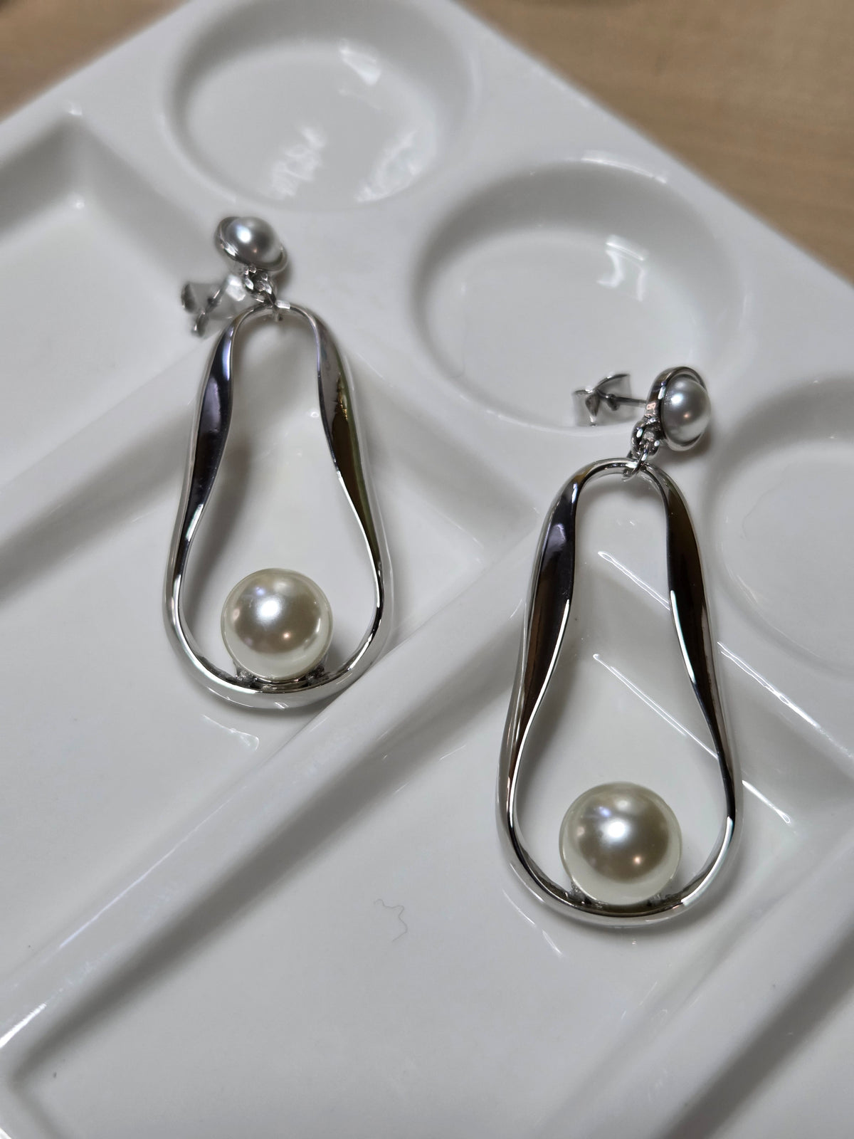 Elodie Pearl Drop Earrings