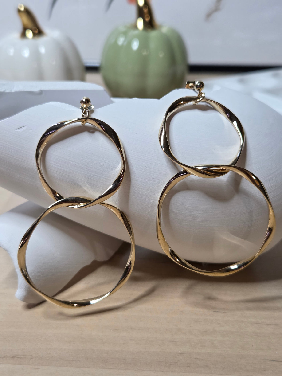 Sora Double Loop Drop Earrings