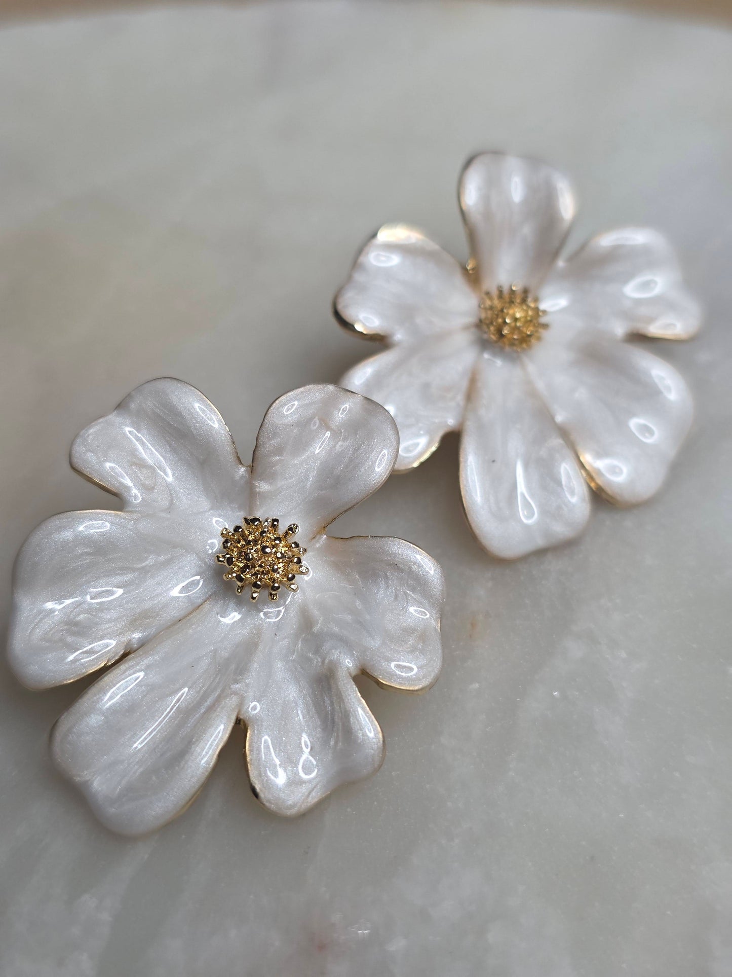 Pearl Bloom Flower Earrings