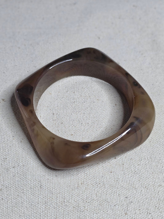 Hazel Resin Statement Bangle