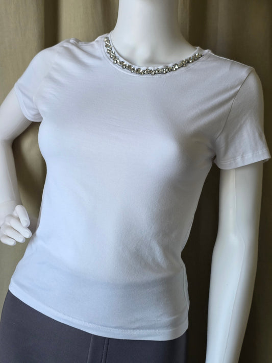 Juliette Embellished Crew Neck Tee