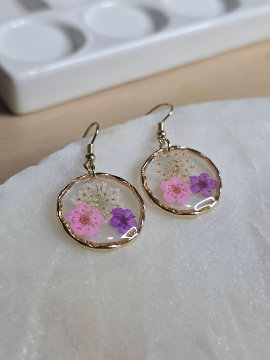 Wildflower Resin Drop Earrings