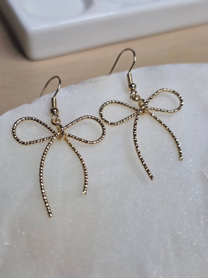 Colette Bow Drop Earrings