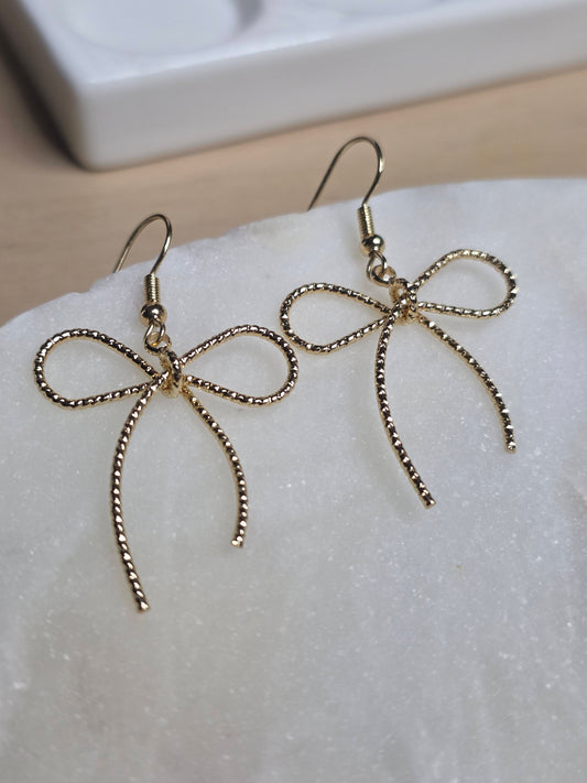Colette Bow Drop Earrings