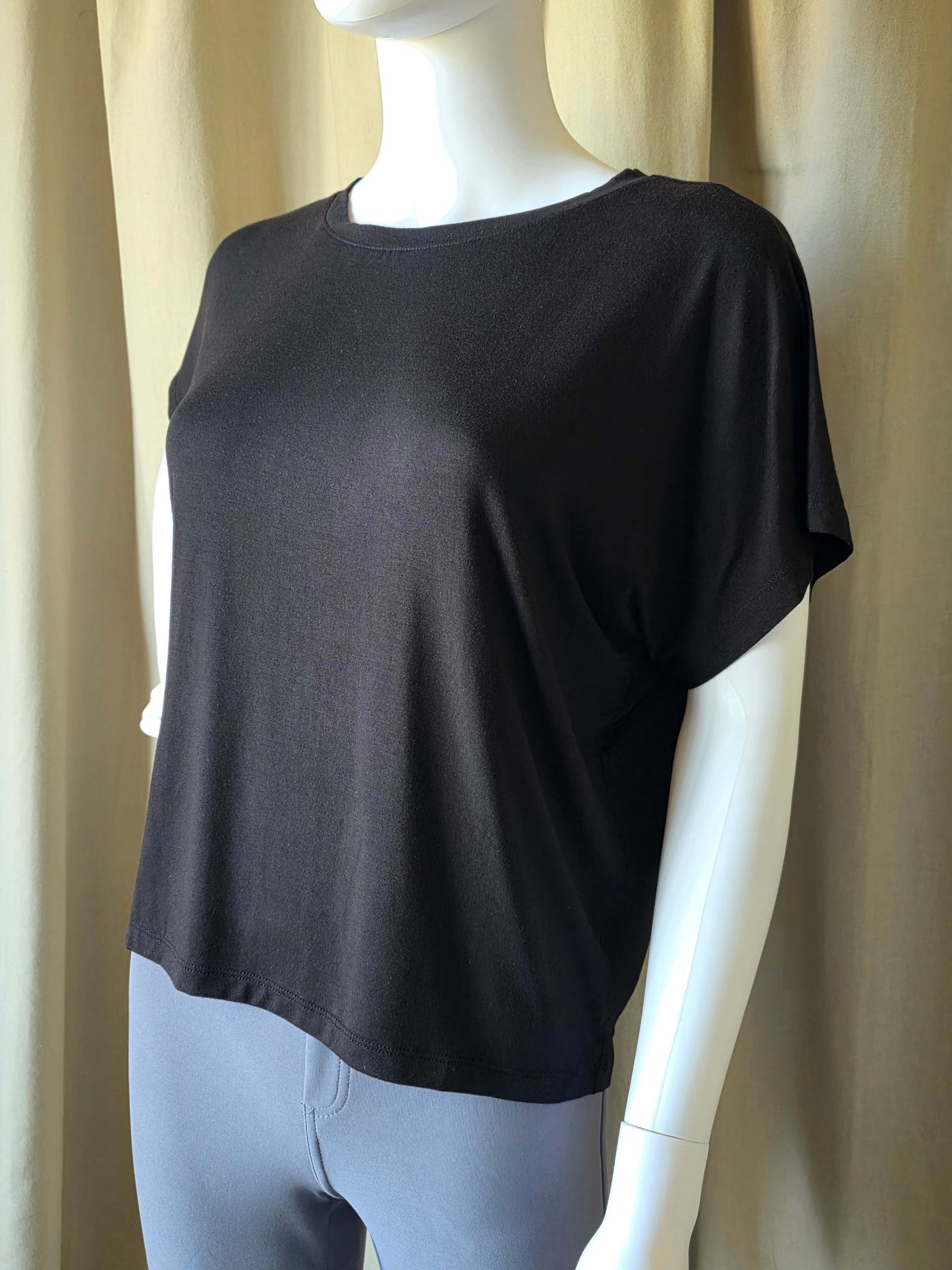 Black Dolman Sleeve Top