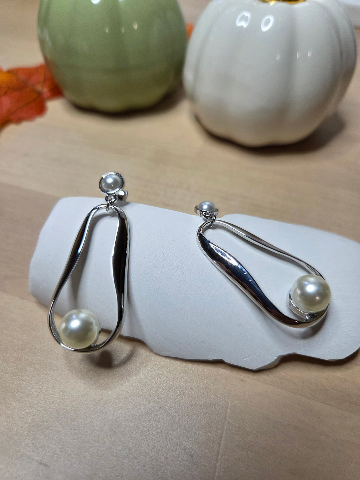 Elodie Pearl Drop Earrings