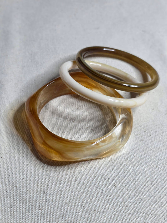 Willow Resin Bangle Set