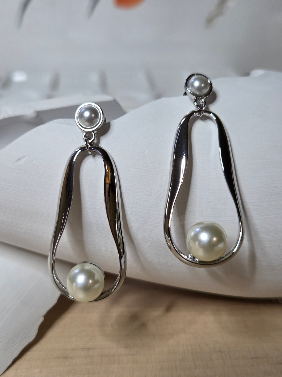 Elodie Pearl Drop Earrings