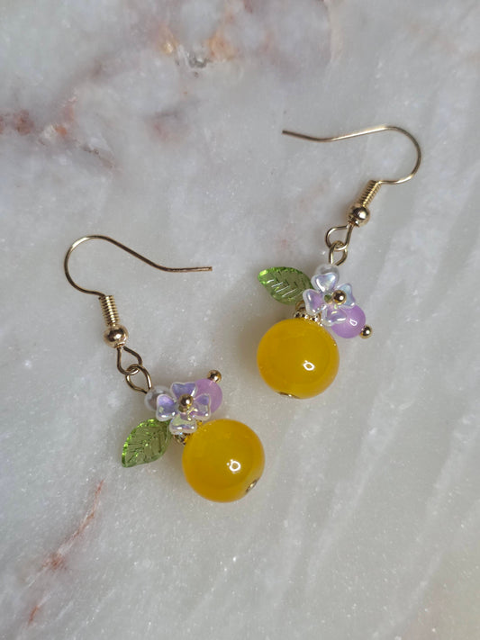 Citrina Blossom Drop Earrings