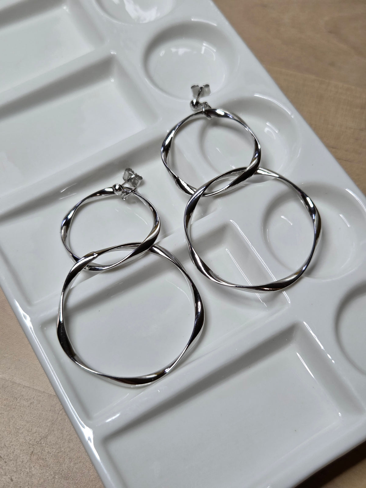 Sora Double Loop Drop Earrings