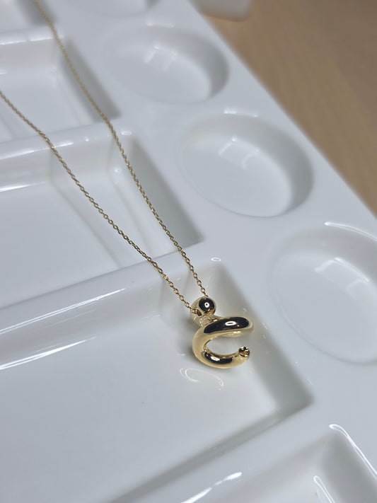 Sculptural Loop Pendant Necklace
